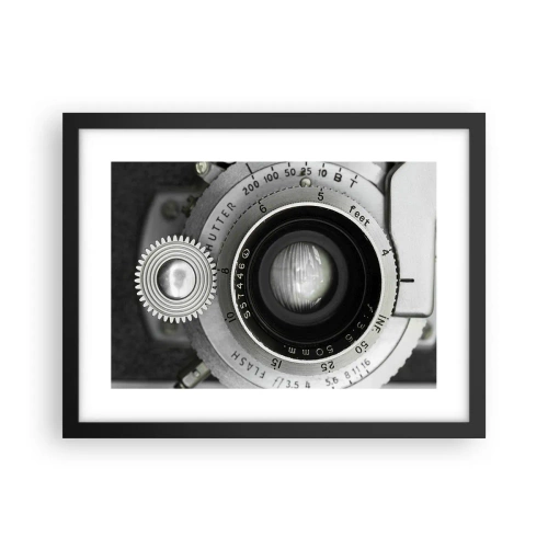 Affiche dans un cadre noir - Poster - Histoire d'Hollywood - 40x30 cm