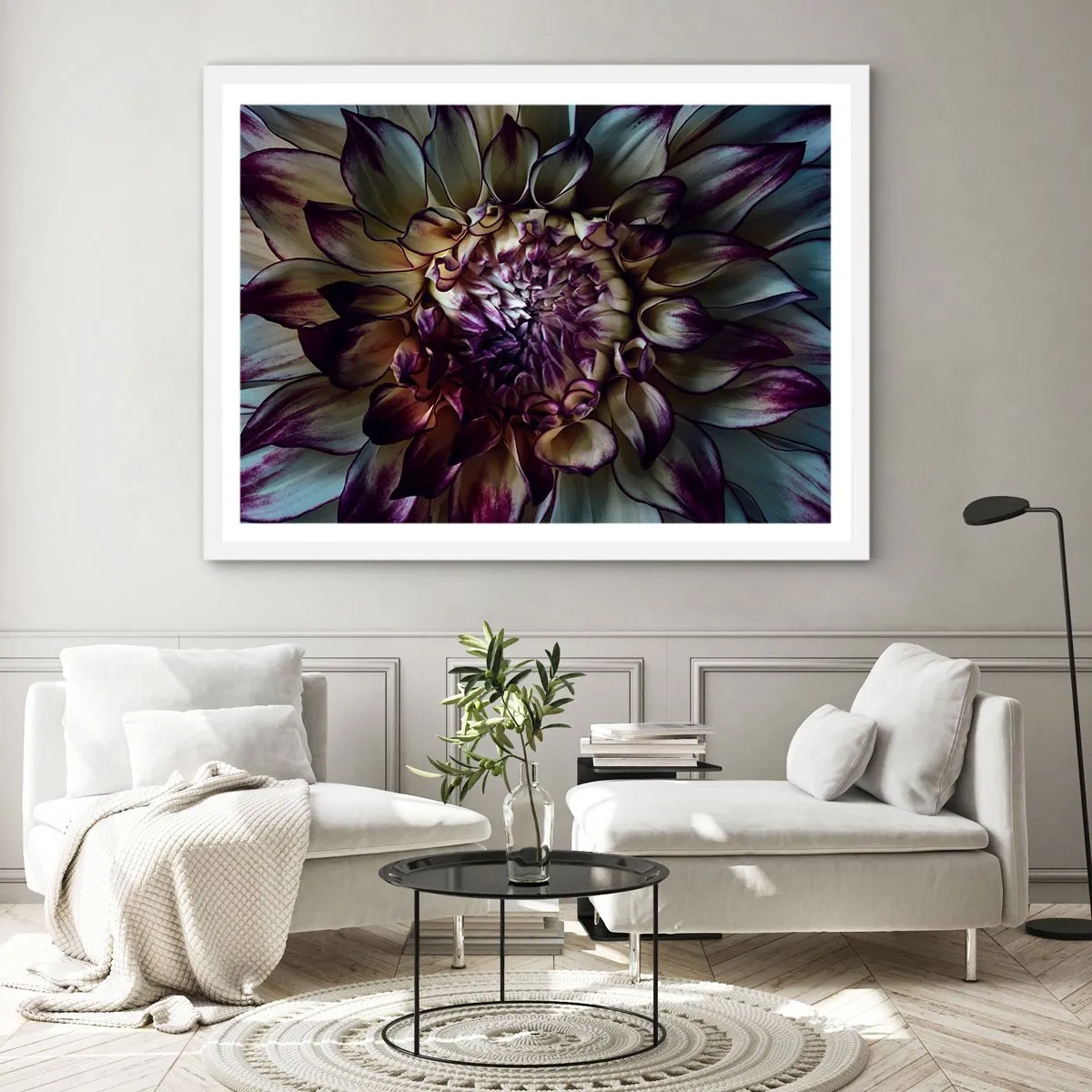 Affiche dans un cadre blanc - Poster - L'apogée de la jeunesse - 100x70 cm