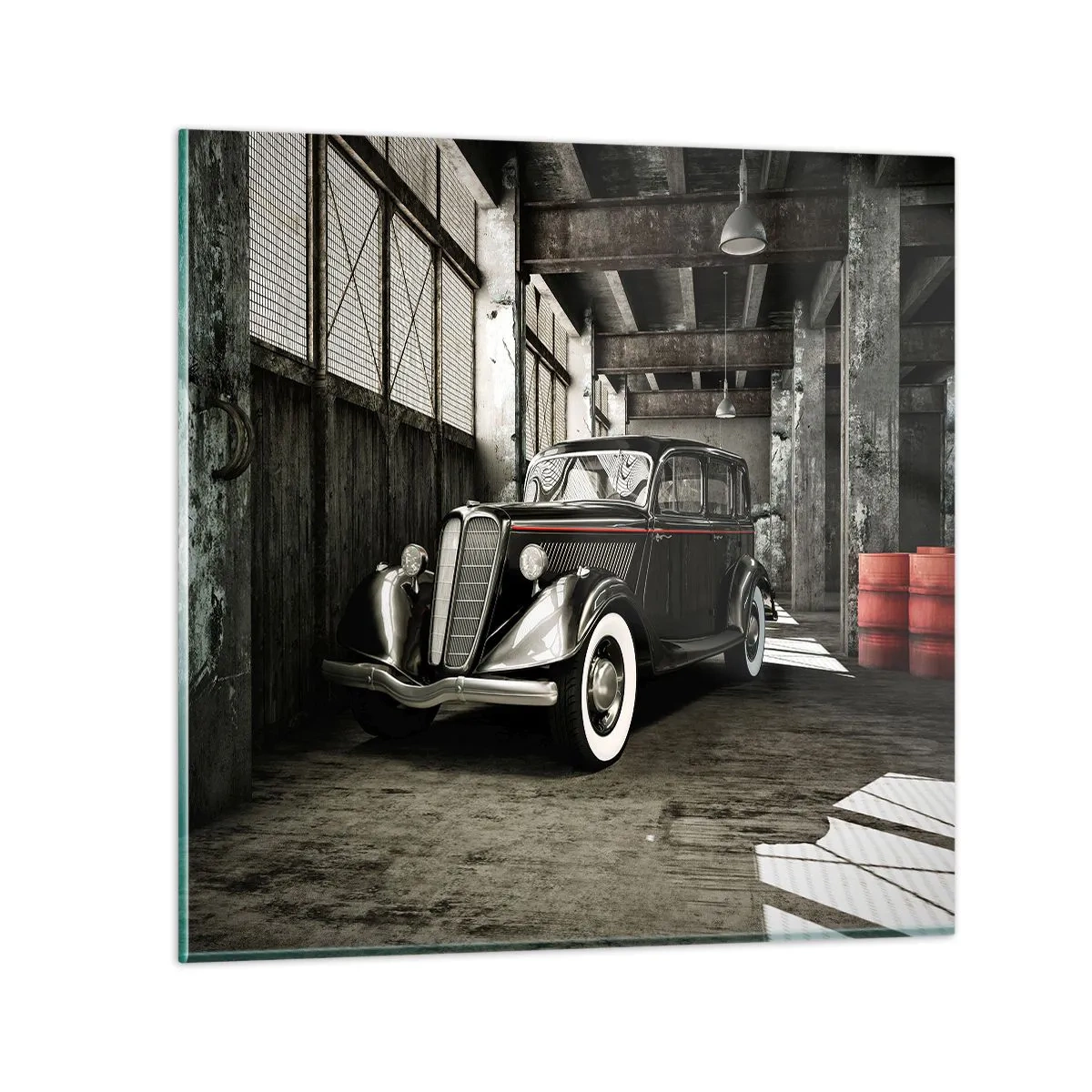 Impression sur verre - Image sur verre - L'élégance éternelle des années 30 - 60x60 cm