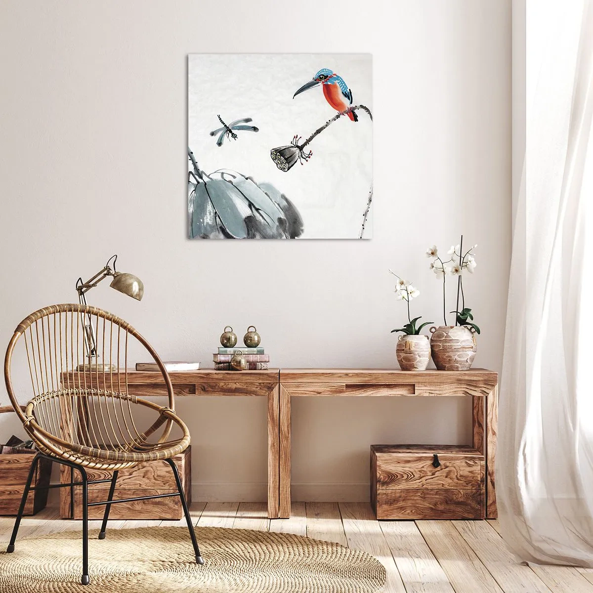 Impression sur toile - Image sur toile - La vie du champ - 70x70 cm