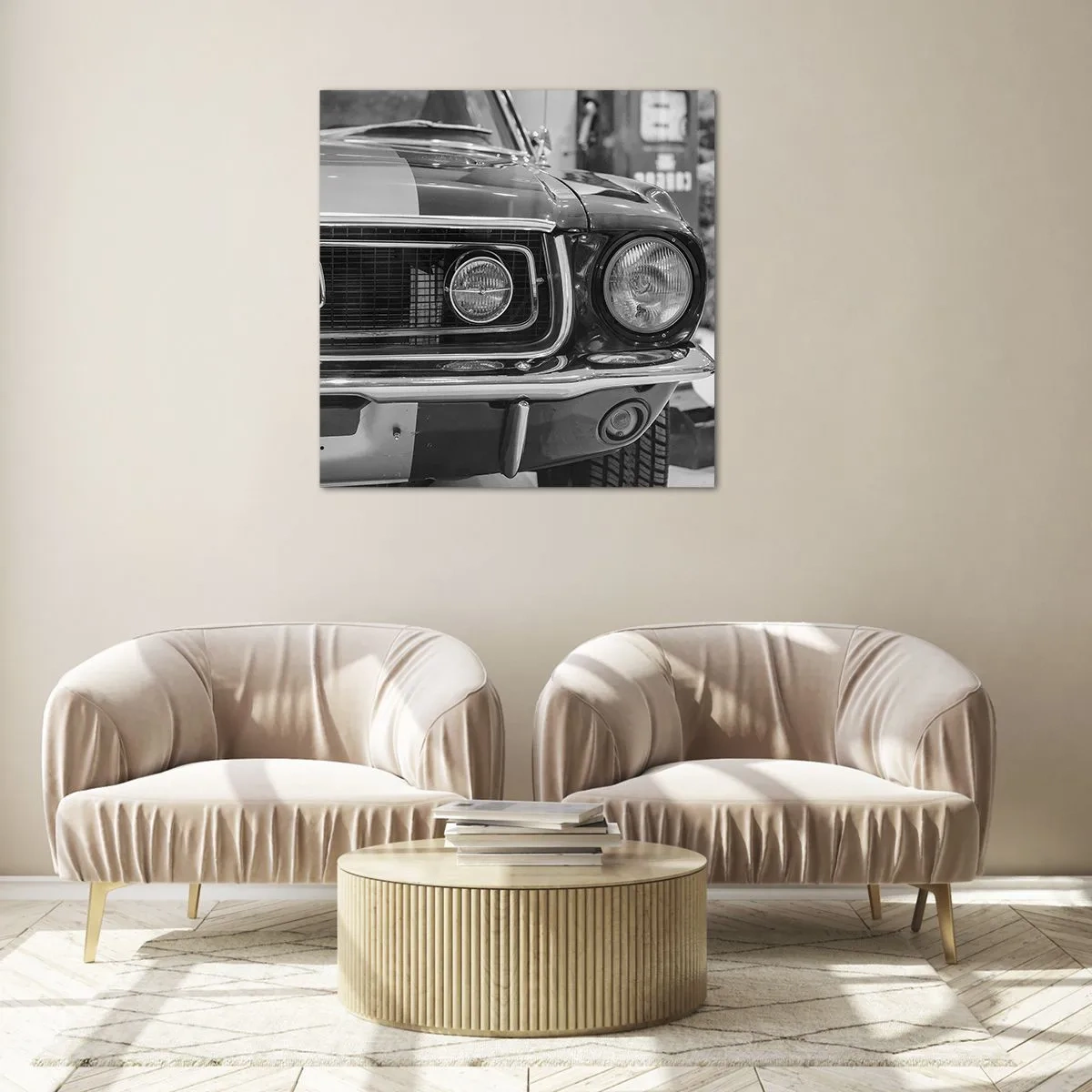 Impression sur verre - Image sur verre - Conduire dur - 70x70 cm