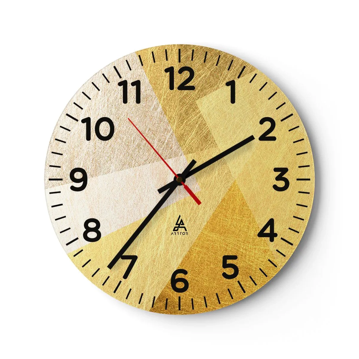 Horloge murale - Pendule murale - Météo géométrique - 30x30 cm