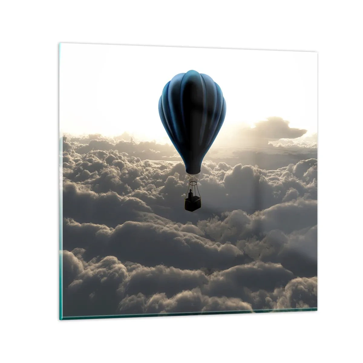 Impression sur verre - Image sur verre - Un vagabond au dessus des nuages - 70x70 cm