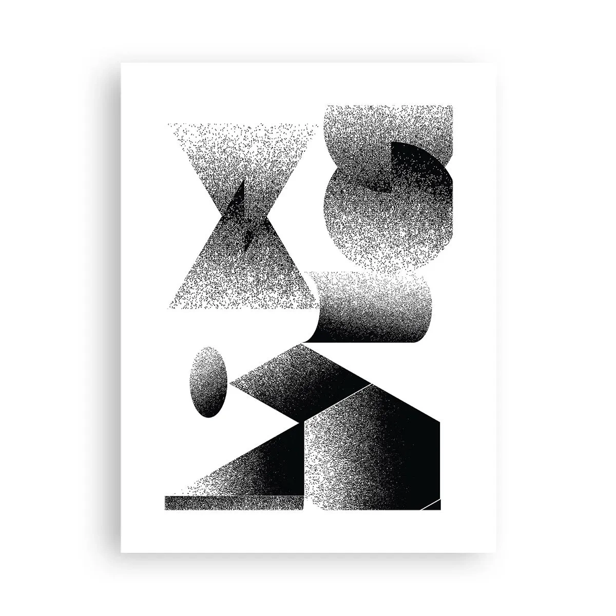 Affiche - Poster - Angles et ovales - 30x40 cm