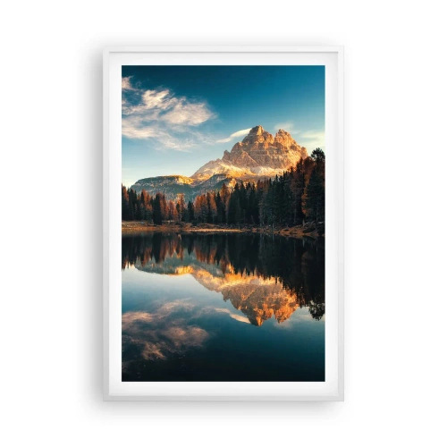 Affiche dans un cadre blanc - Poster - Double paysage - 61x91 cm