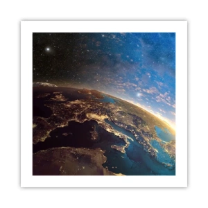 Affiche - Poster - Regardons-nous de loin - 50x50 cm