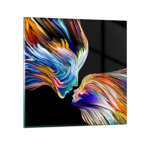 Impression sur verre - Image sur verre - Une fusion d'énergie et de lumière - 70x70 cm