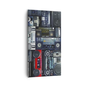 Impression sur toile - Image sur toile - Nostalgie des années 80 - 55x100 cm