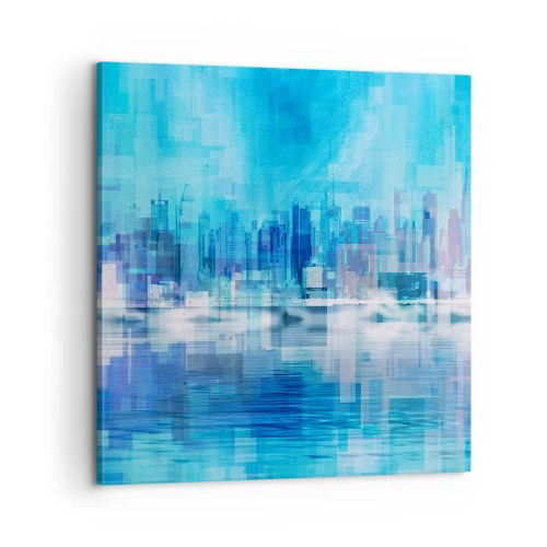Impression sur toile - Image sur toile - Noyé dans le bleu - 60x60 cm