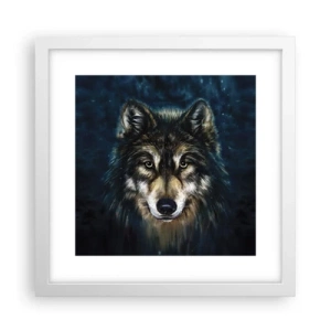 Affiche dans un cadre blanc - Poster - Alpha? Et oméga - 30x30 cm