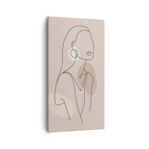 Impression sur toile - Image sur toile - Icone féminin - 55x100 cm