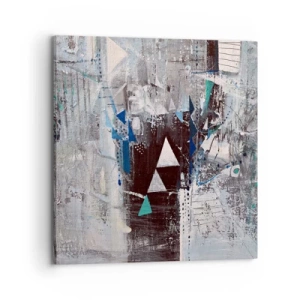 Impression sur toile - Image sur toile - Ordre prioritaire des triangles - 70x70 cm