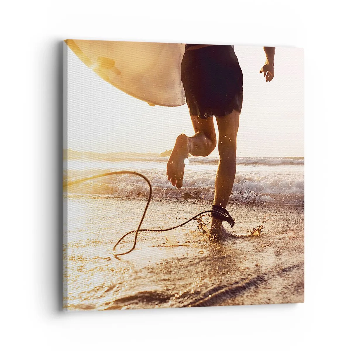 Impression sur toile - Image sur toile - A la rencontre des vagues - 40x40 cm