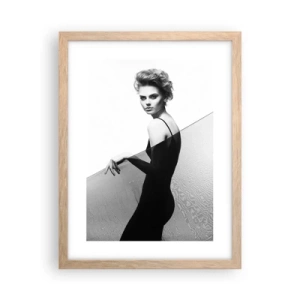 Affiche dans un chêne clair - Poster - Regard magnétique - 30x40 cm