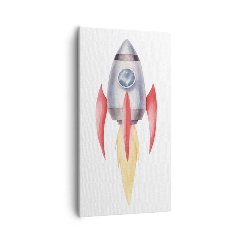 Impression sur toile - Image sur toile - Plus haut, plus vite, plus loin - 55x100 cm