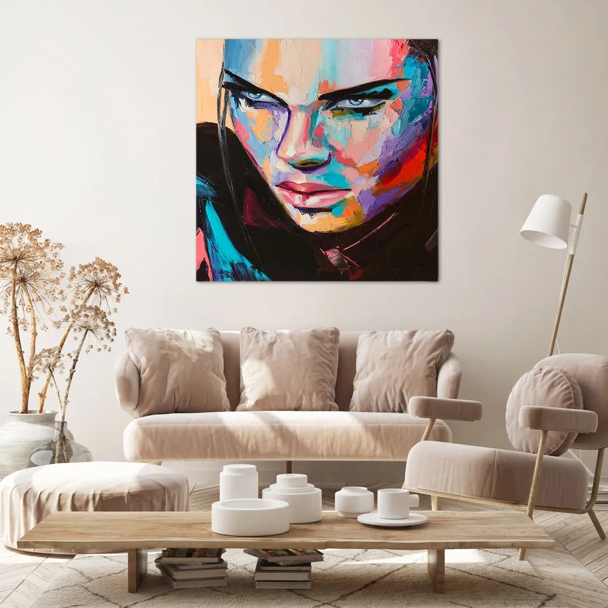 Impression sur toile - Image sur toile - Le coeur sauvageon - 40x40 cm