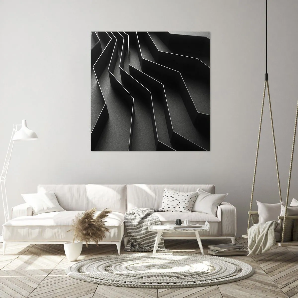Impression sur toile - Image sur toile - Ordre spatial - 30x30 cm