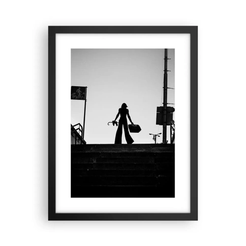 Affiche dans un cadre noir - Poster - Pèlerinage urbain - 30x40 cm