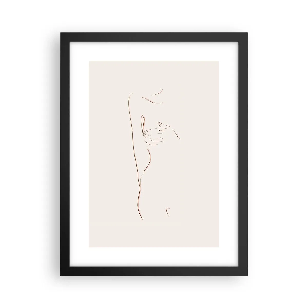 Affiche dans un cadre noir - Poster - La forme du désir - 30x40 cm