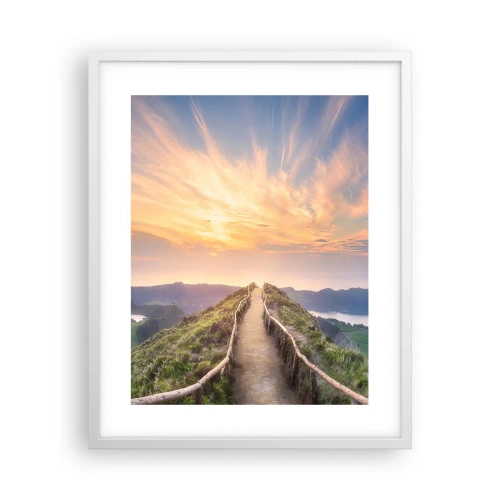 Affiche dans un cadre blanc - Poster - Proche du ciel - 40x50 cm