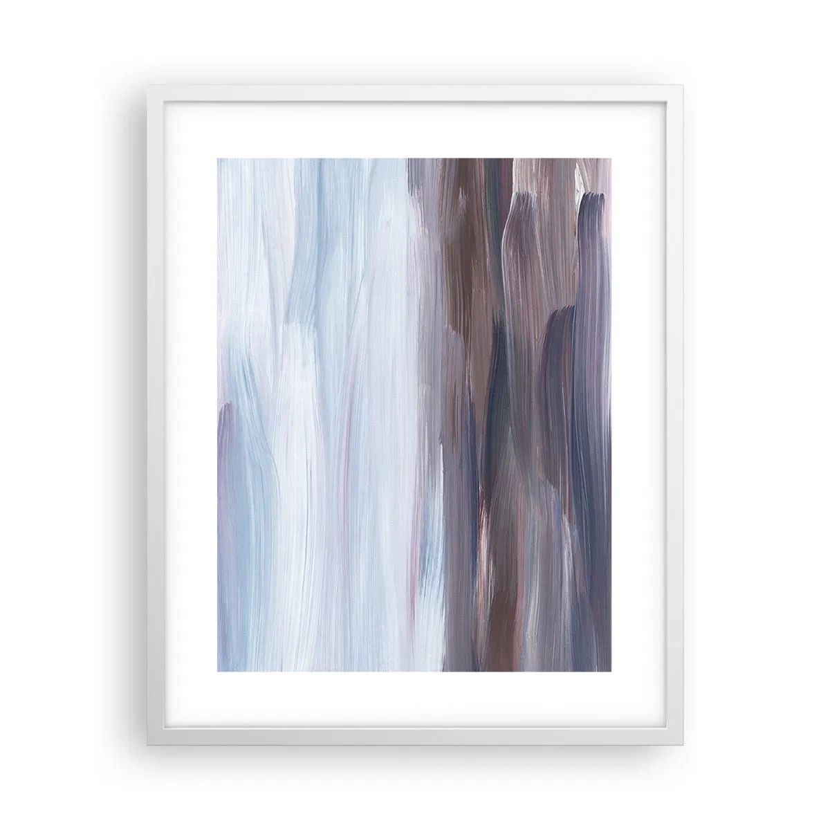 Affiche dans un cadre blanc - Poster - Éléments : eau - 40x50 cm