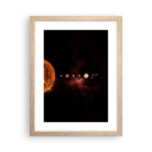 Affiche dans un chêne clair - Poster - Notre quartier - 30x40 cm