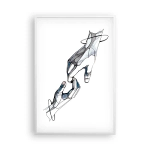 Affiche dans un cadre blanc - Poster - Un bon geste - 61x91 cm