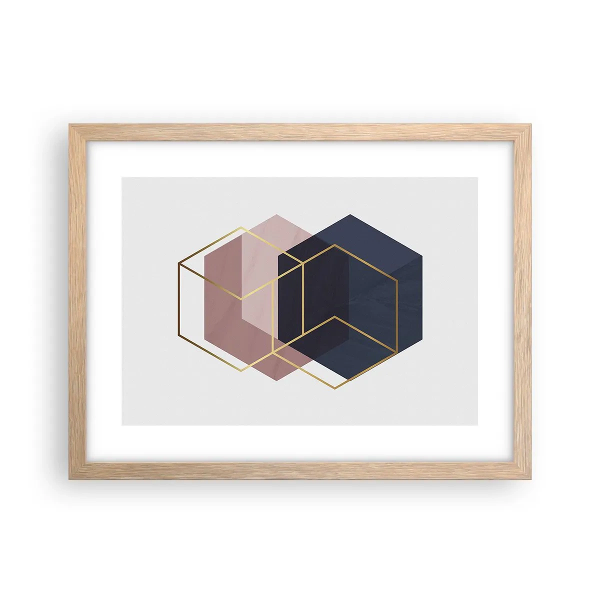 Affiche dans un chêne clair - Poster - Le pouvoir de la simplicité - 40x30 cm