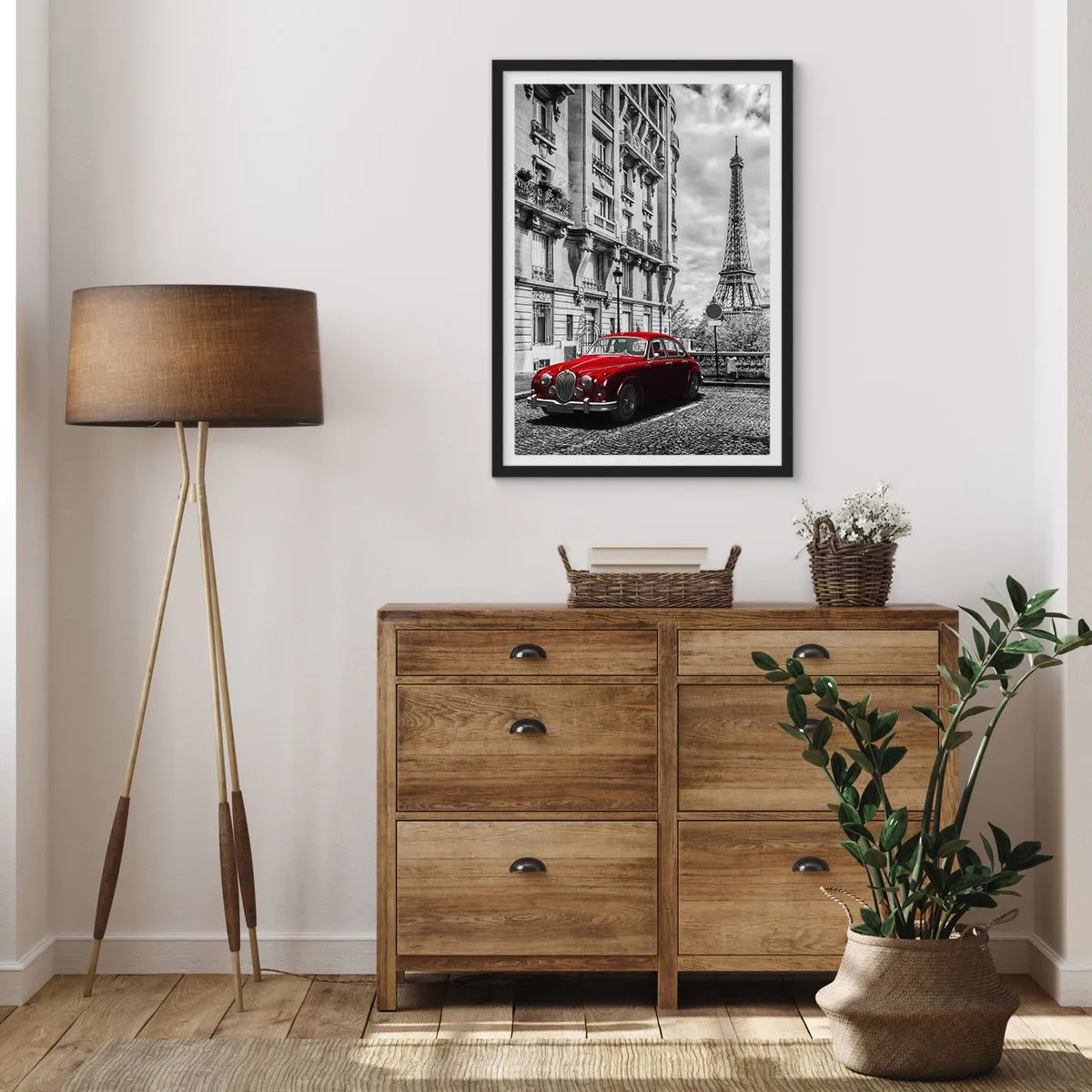 Affiche dans un cadre noir - Poster - Prédateur dans la ville - 61x91 cm