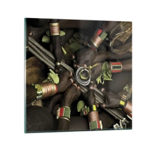 Impression sur verre - Image sur verre - Nous sommes ensemble - 70x70 cm