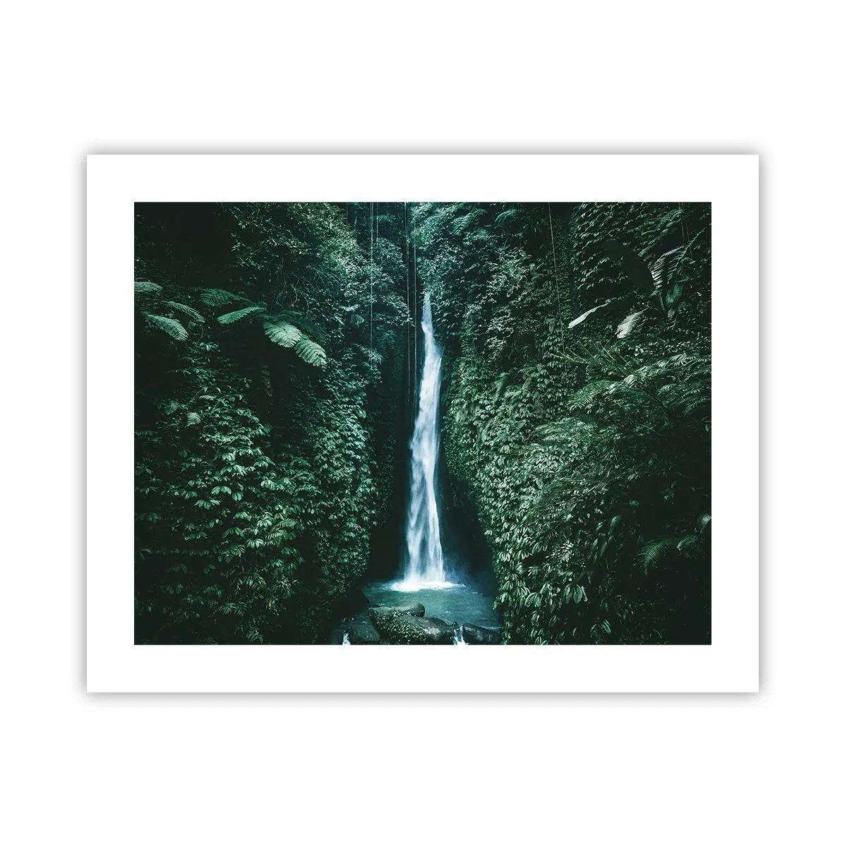 Affiche - Poster - Fontaine tropicale - 50x40 cm