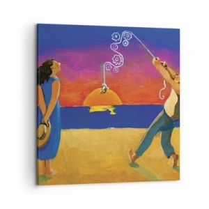 Impression sur toile - Image sur toile - Plus qu'une étoile dans le ciel - 50x50 cm