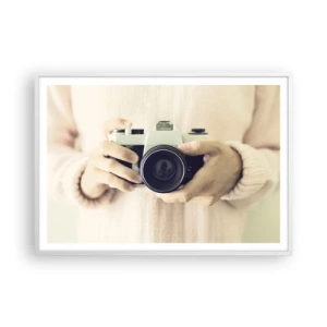 Affiche dans un cadre blanc - Poster - Pour voir plus ... - 100x70 cm