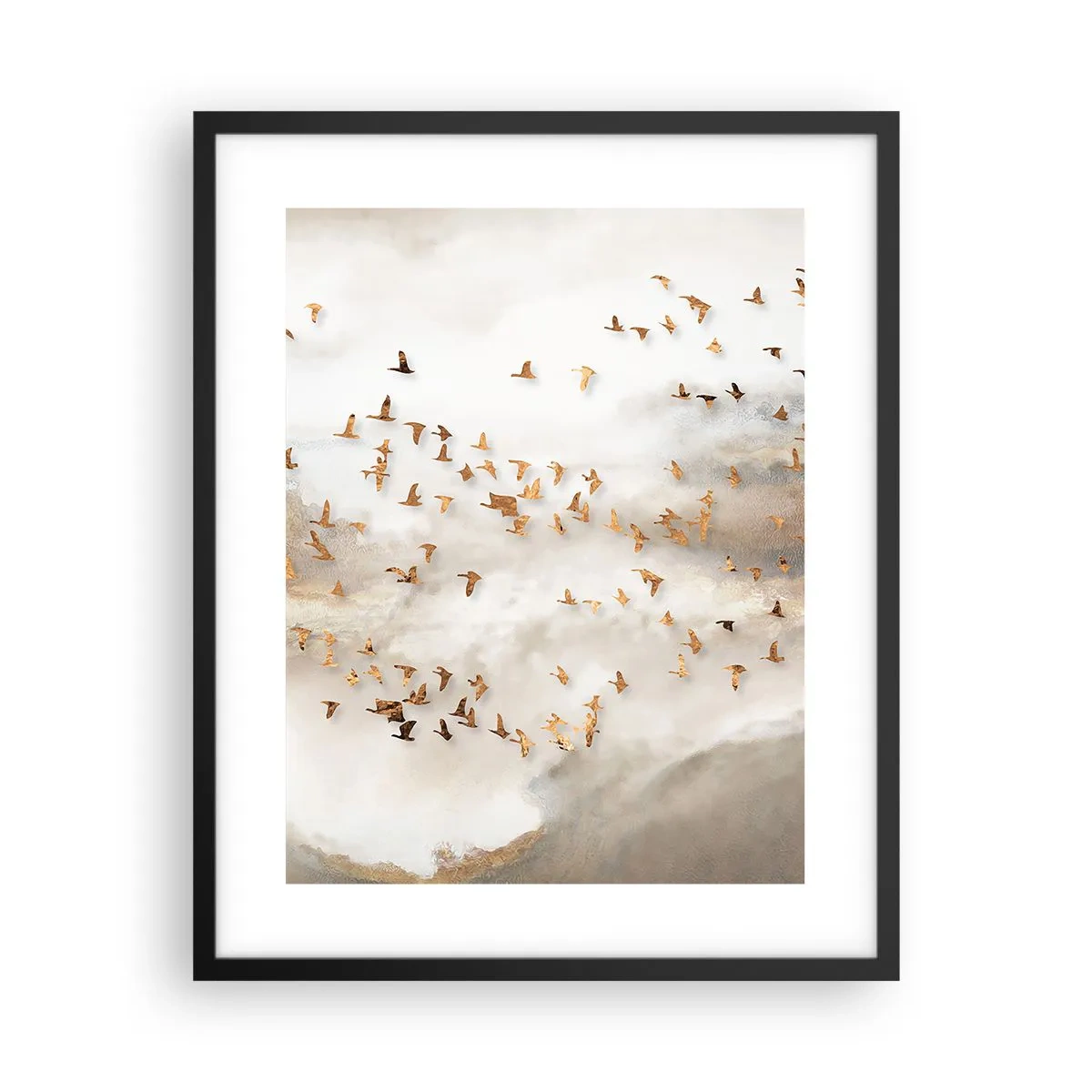 Affiche dans un cadre noir - Poster - Il est l'heure… - 40x50 cm