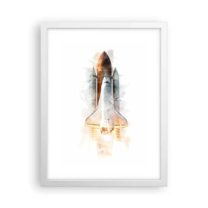 Affiche dans un cadre blanc - Poster - Des explorateurs pour commencer - 30x40 cm