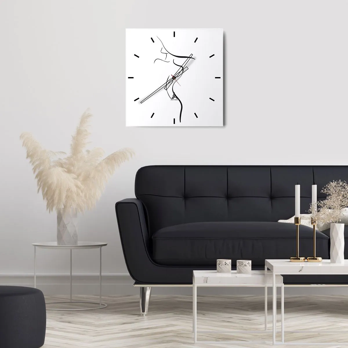 Horloge murale - Pendule murale - Insaisissable comme une vague - 40x40 cm