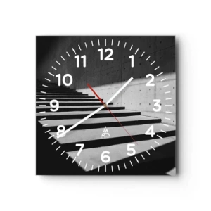 Horloge murale - Pendule murale - La beauté brute du modernisme - 40x40 cm