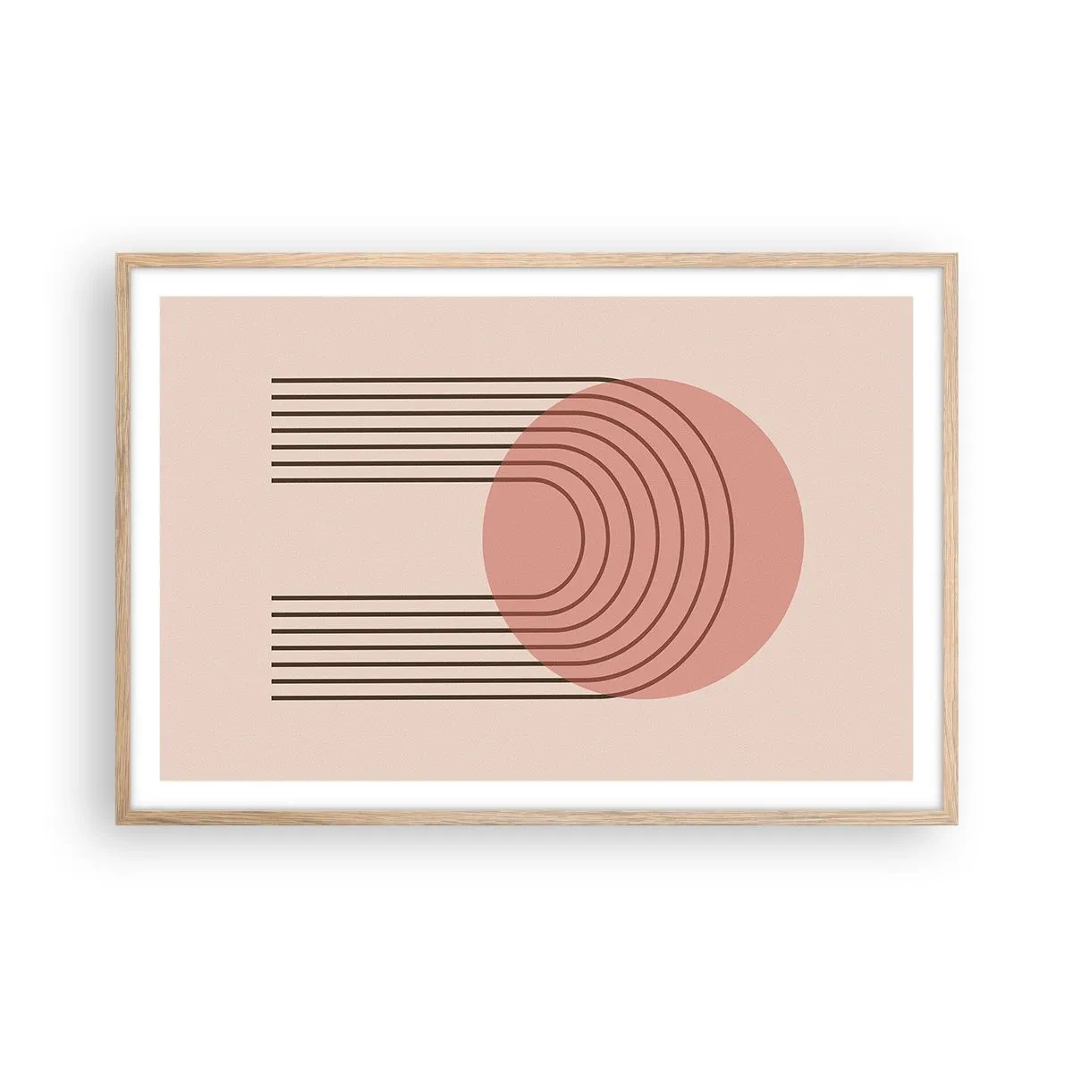 Affiche dans un chêne clair - Poster - Attraction irrésistible - 91x61 cm