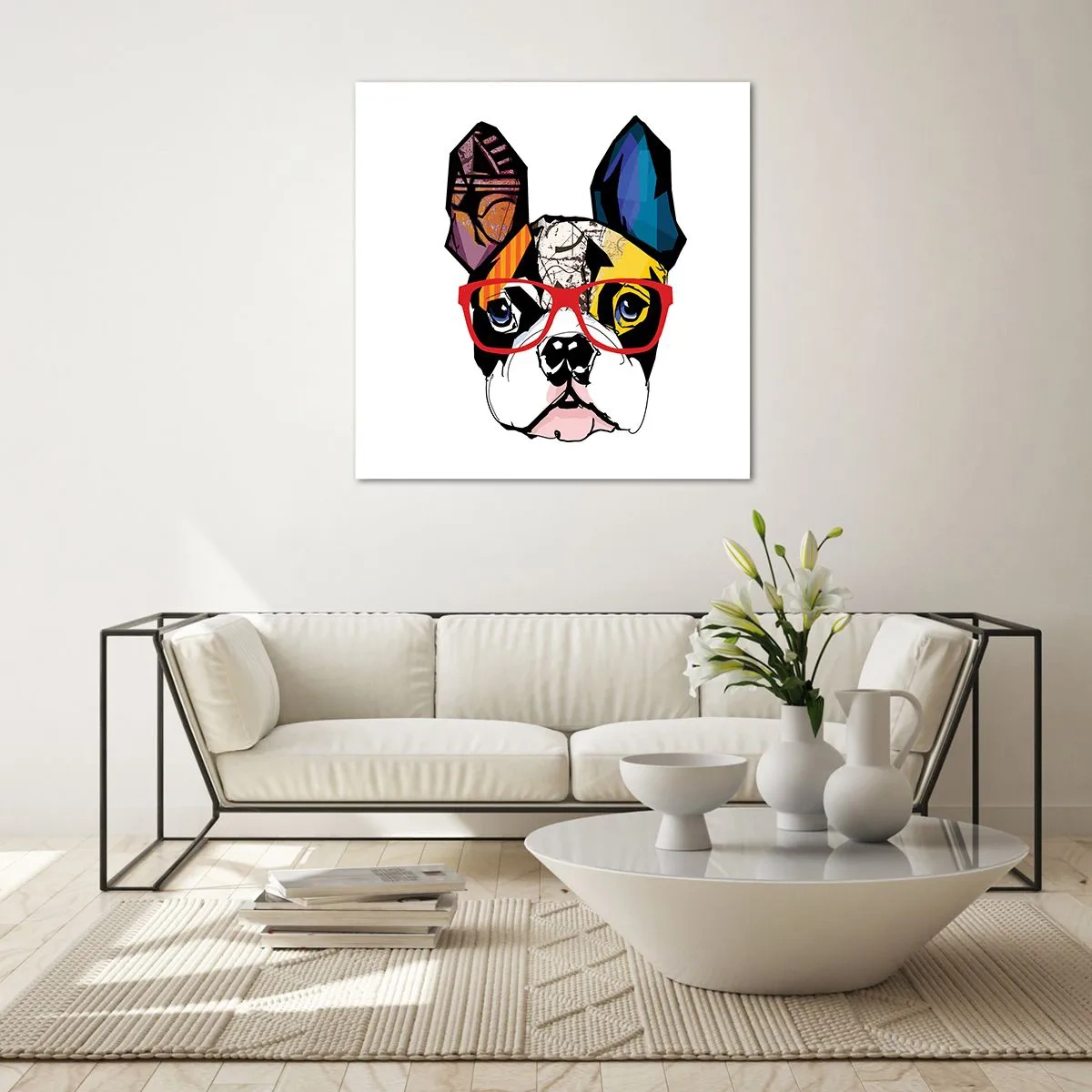 Impression sur verre - Image sur verre - Intellectuel - 30x30 cm