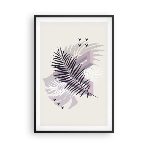 Affiche dans un cadre noir - Poster - L'ombre de l'obscurité - 61x91 cm