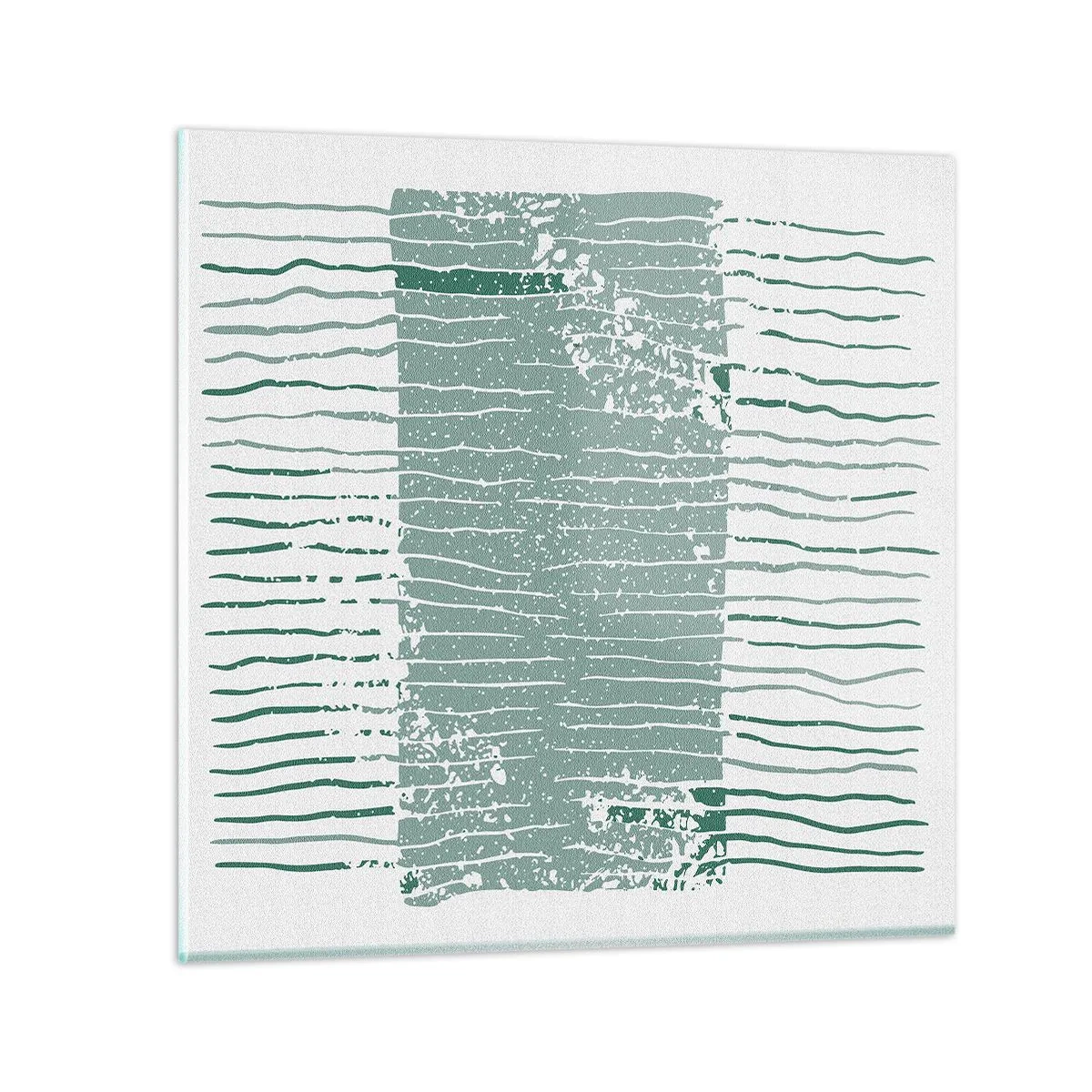 Impression sur verre - Image sur verre - Abstraction de la mer - 50x50 cm