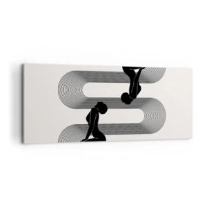 Impression sur toile - Image sur toile - Symétrie sensuelle - 100x40 cm