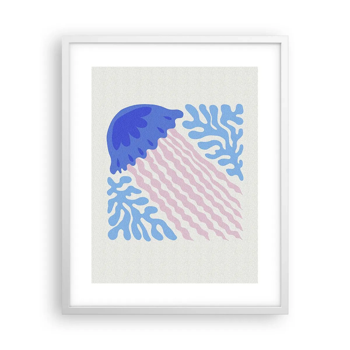 Affiche dans un cadre blanc - Poster - Comme d'un autre monde - 40x50 cm
