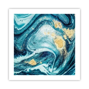 Affiche - Poster - Vortex bleu - 50x50 cm