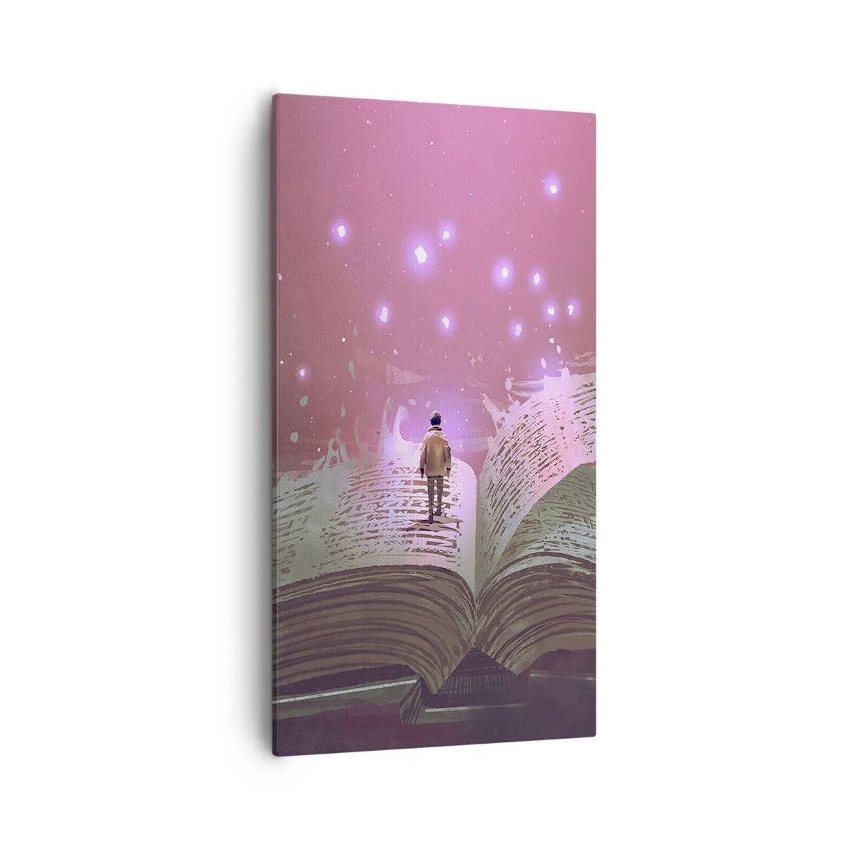 Impression sur toile - Image sur toile - Invitation à un autre monde - lisez ! - 55x100 cm