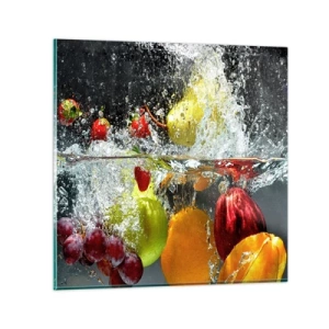Impression sur verre - Image sur verre - Rafraîchissement fruité - 70x70 cm