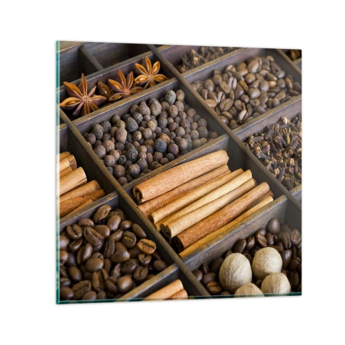 Impression sur verre - Image sur verre - Trésor d'arômes - 50x50 cm
