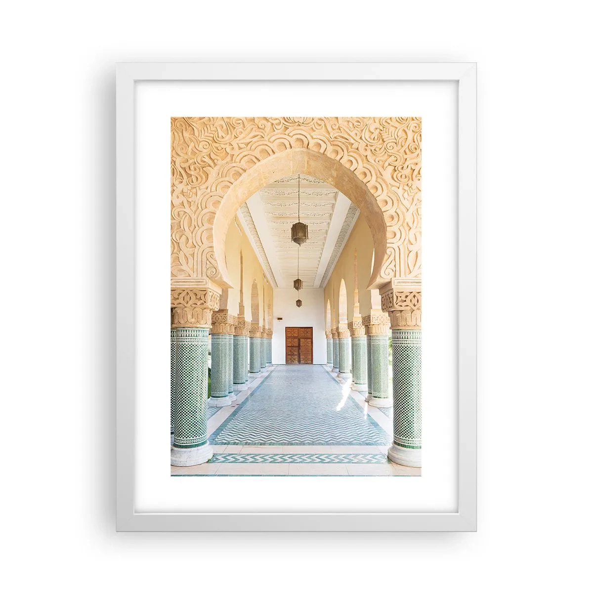 Affiche dans un cadre blanc - Poster - D'après les histoires de Shéhérazade - 30x40 cm