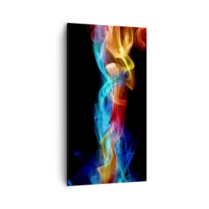 Impression sur toile - Image sur toile - Danse arc-en-ciel du brouillard - 55x100 cm