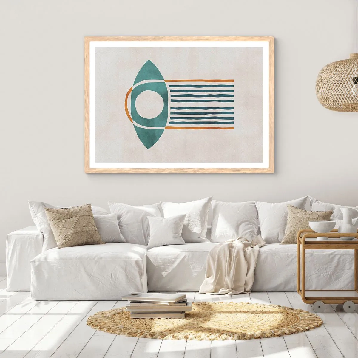 Affiche dans un chêne clair - Poster - Signes et rituels - 50x40 cm